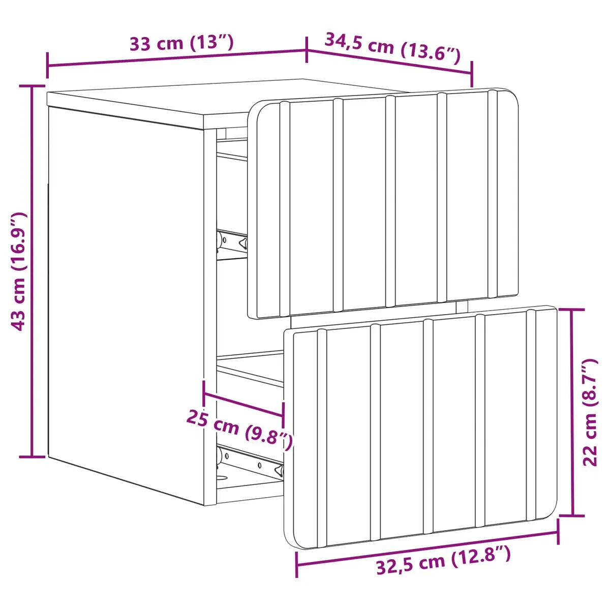 Wall-Mounted Bedside Cabinet for Style and Storage