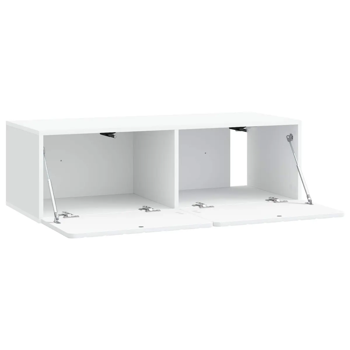 Wall-Mounted TV Cabinet Modern White 98x41x30cm