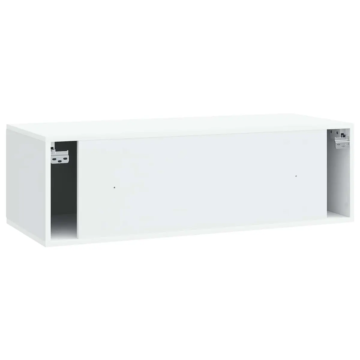 Wall-Mounted TV Cabinet Modern White 98x41x30cm