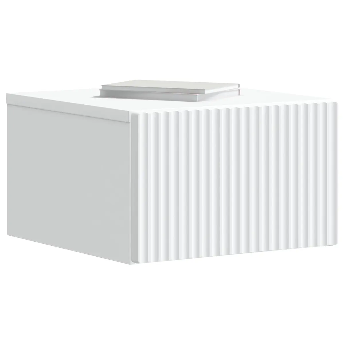 Wall-Mounted Bedside Cabinet with Drawers 33x34.5x20cm