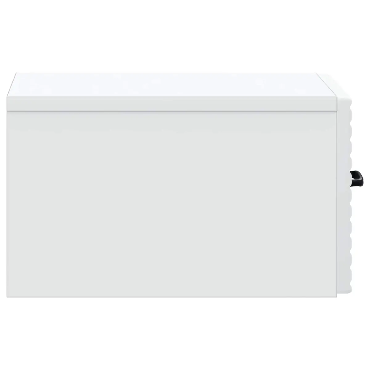 Wall-Mounted Cabinet White Bedroom Storage Table with Drawer and Compartment 34.5x33x20cm