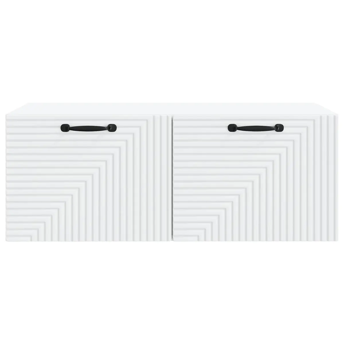 Wall-Mounted TV Cabinet Modern White 78.5 x 41 x 30 cm Storage Unit