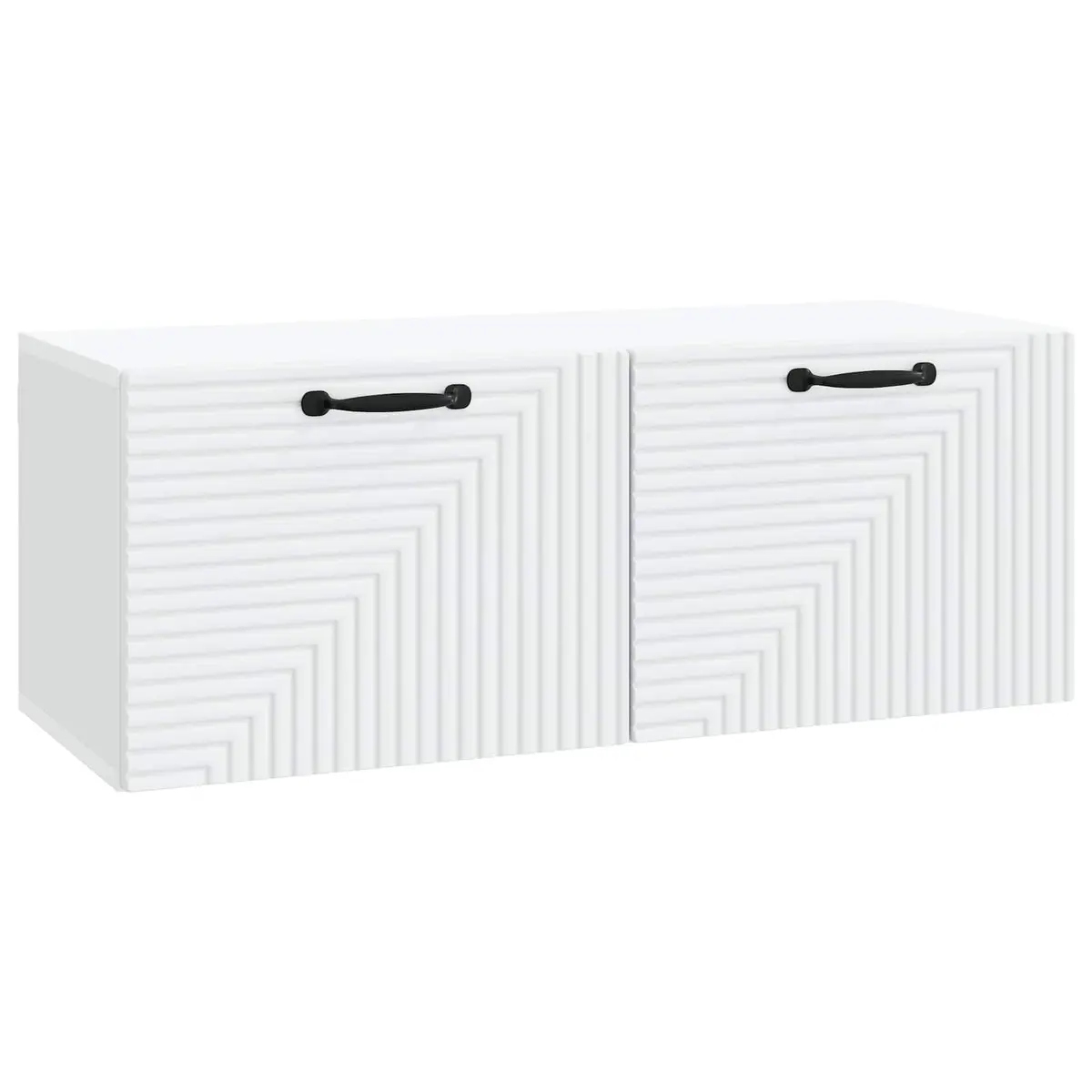 Wall-Mounted TV Cabinet in White