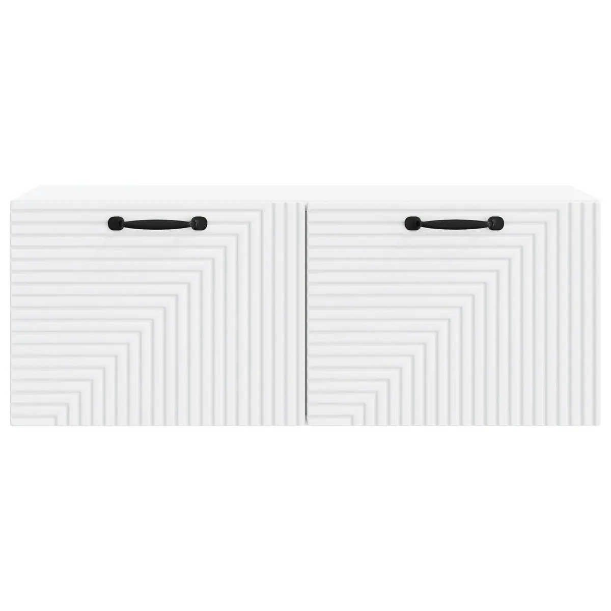 Wall-Mounted TV Cabinet in White
