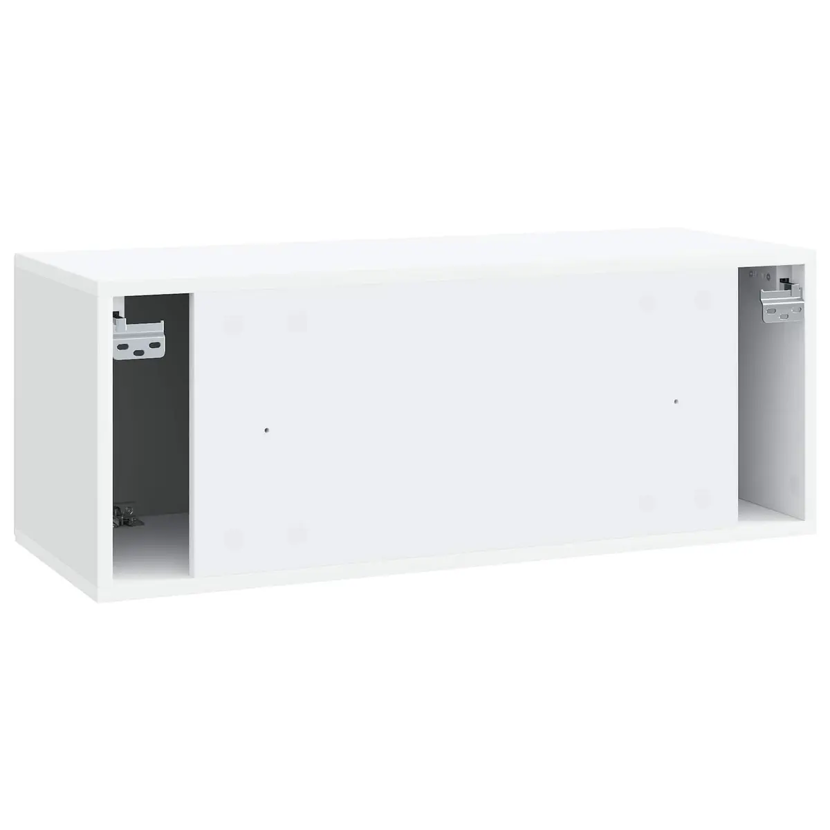 Wall-Mounted TV Cabinet in White
