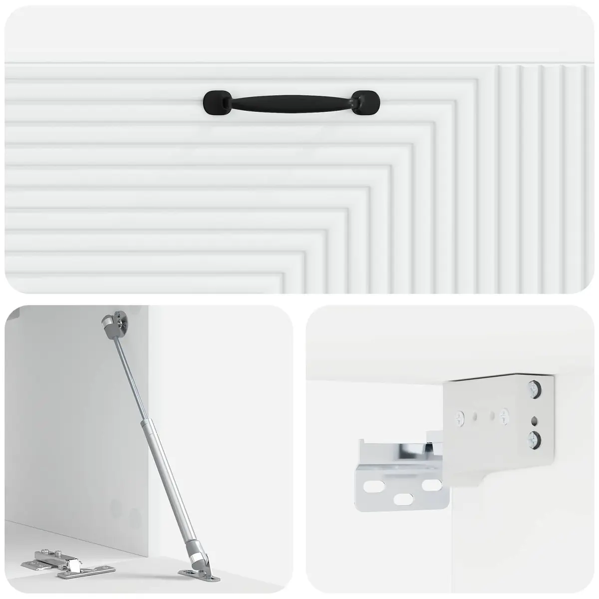 Wall-Mounted TV Cabinet White Modern 98 x 31 x 30 cm