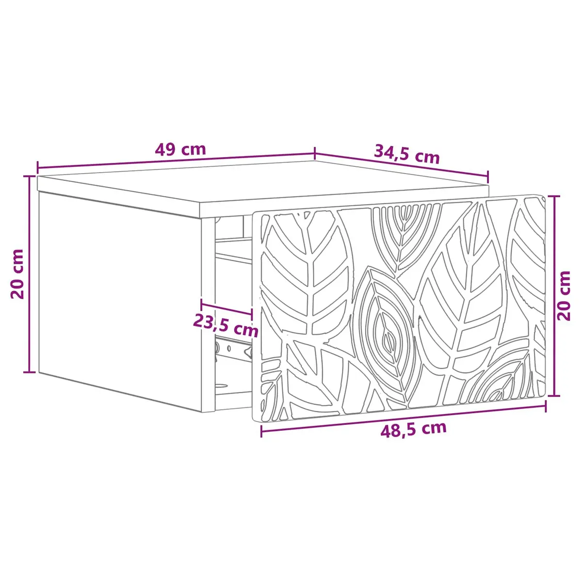 Wall-Mounted Nightstand