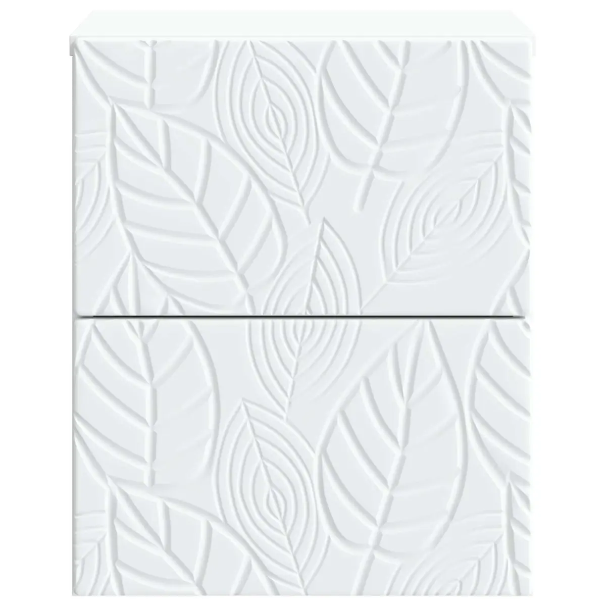 Wall-Mounted Bedside Cabinet White Modern Bedroom Storage Drawers 34.5x33x40cm