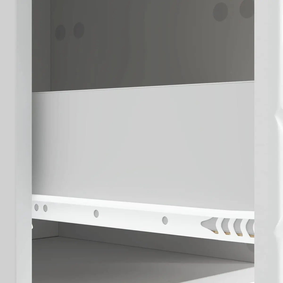 Wall-Mounted Bedside Cabinet White Modern Bedroom Storage Drawers 34.5x33x40cm