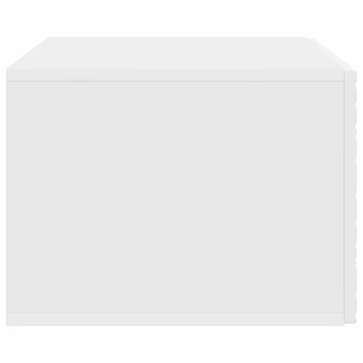 Wall-Mounted TV Cabinet White 98x41x30cm Storage Unit with Hinged Doors