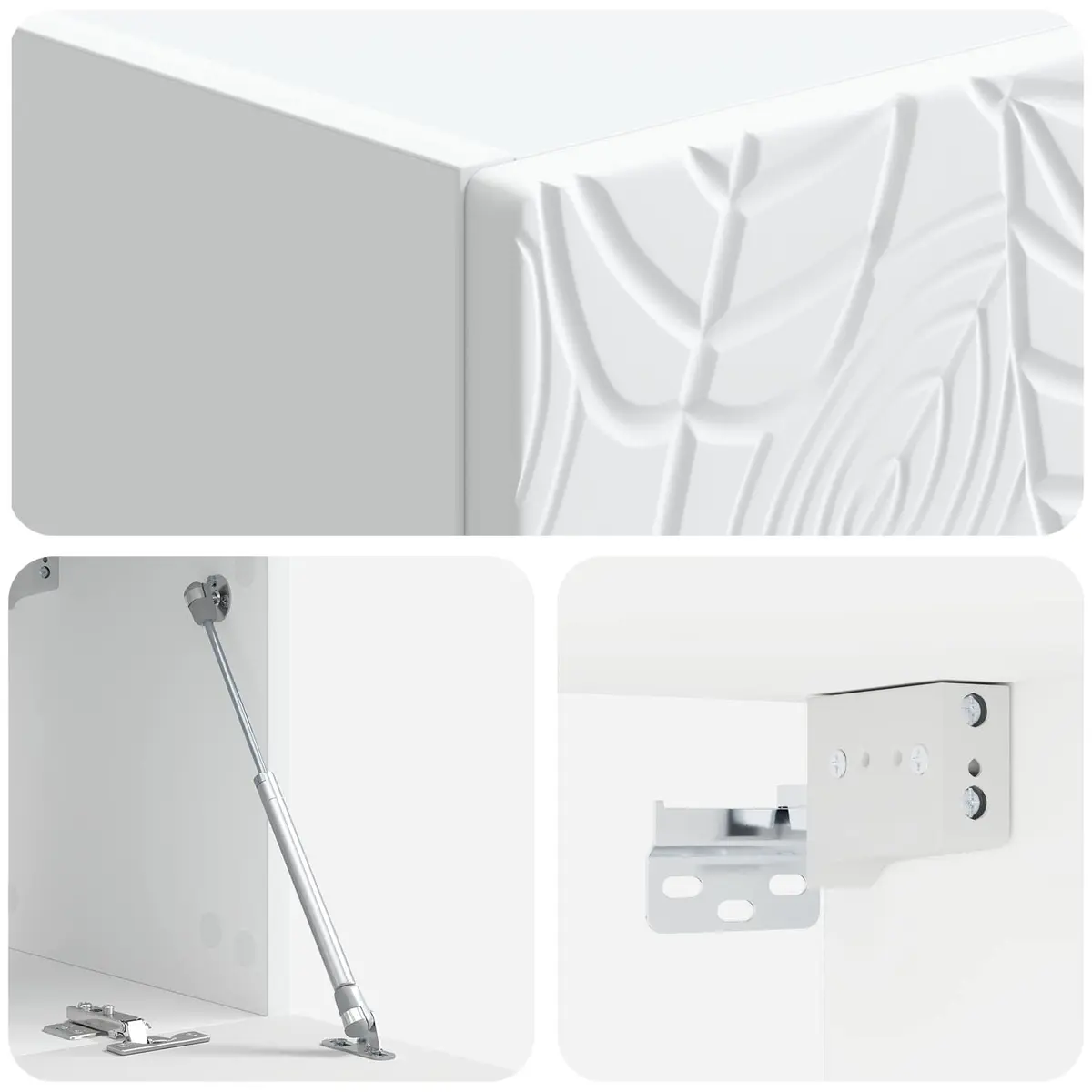 Wall-Mounted TV Cabinet White Engineered Wood 78.5 x 31 cm