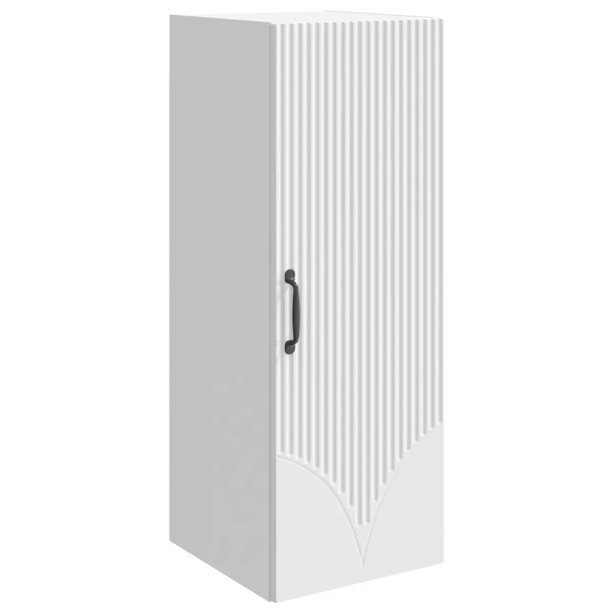 Wall-Mounted Storage Cabinet Modern White Engineered Wood 90cm