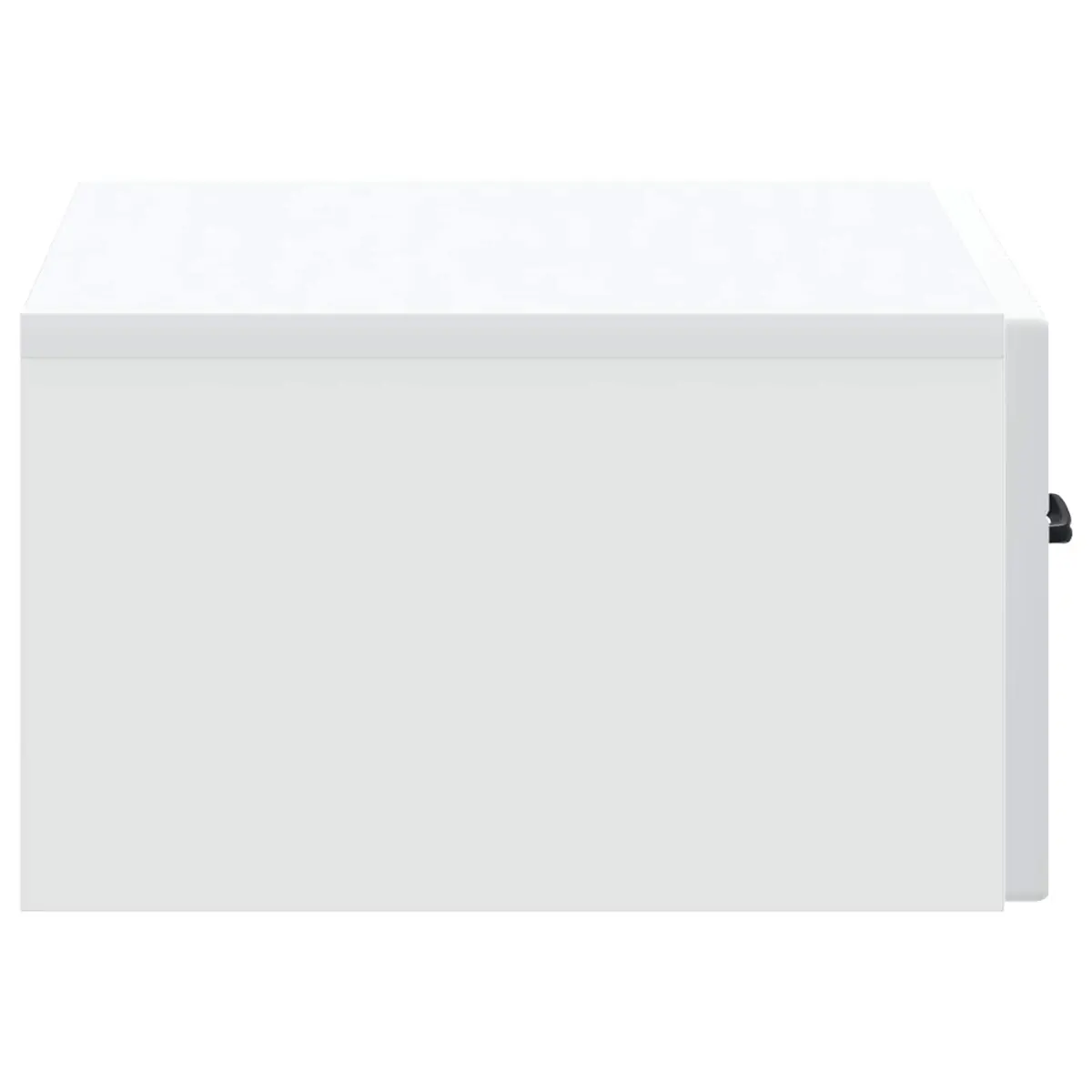 Bedside Table Wall-Mounted White Compact Bedroom Nightstand Drawer Storage Shelf