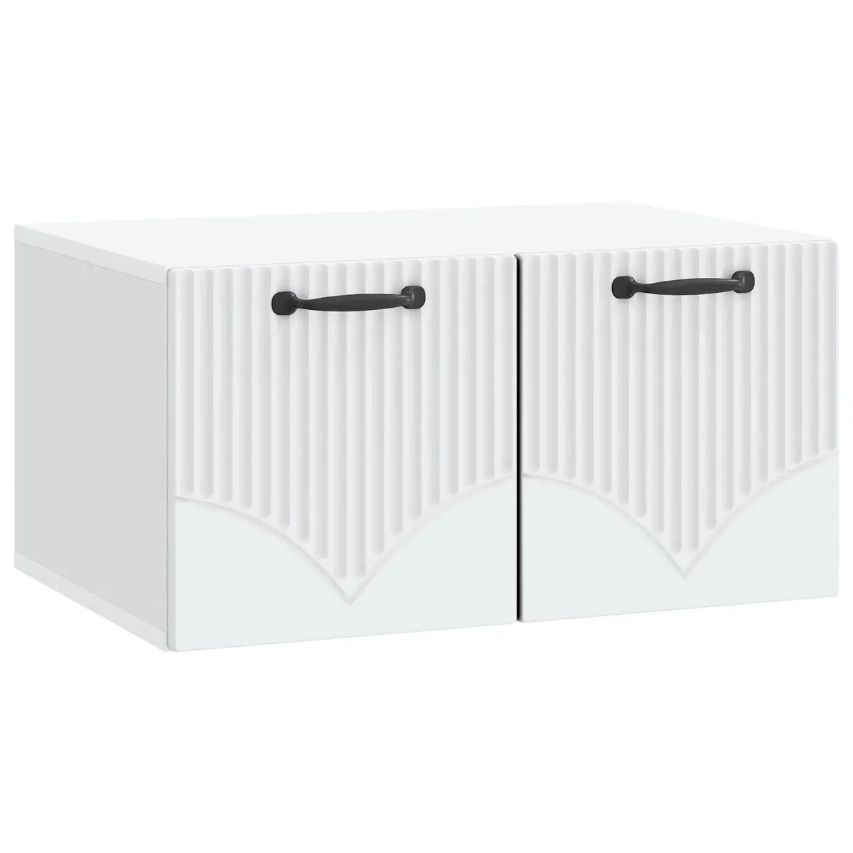 Wall-Mounted TV Cabinet White Modern Storage Unit Living Room Media Console