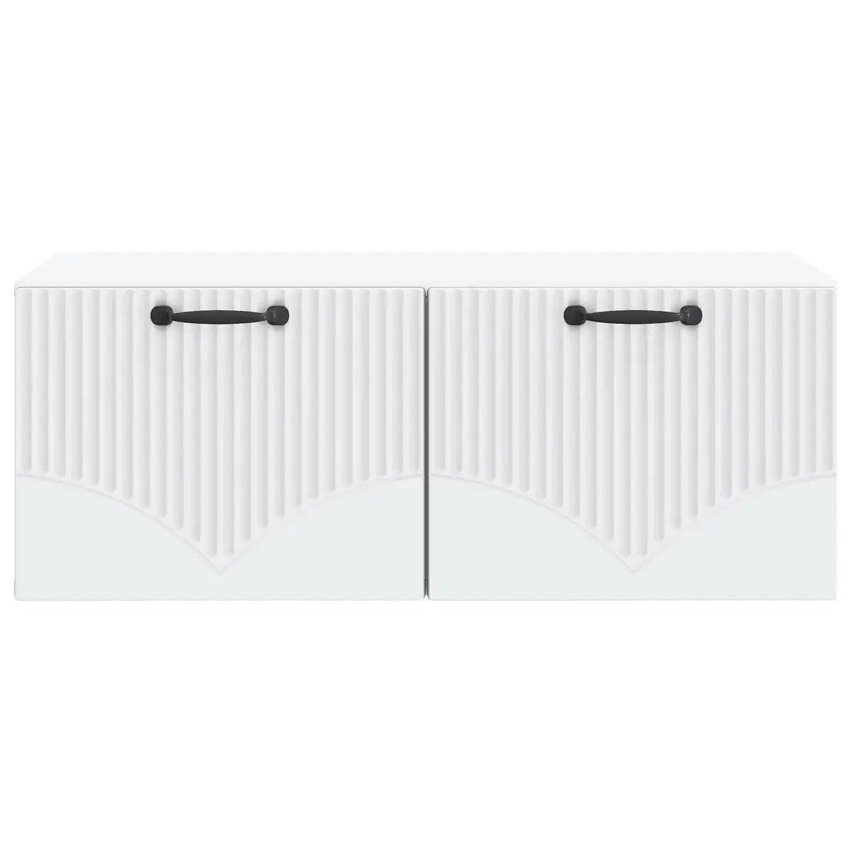 Wall-Mounted TV Cabinet White Modern Storage Unit 78.5 x 41 x 30 cm