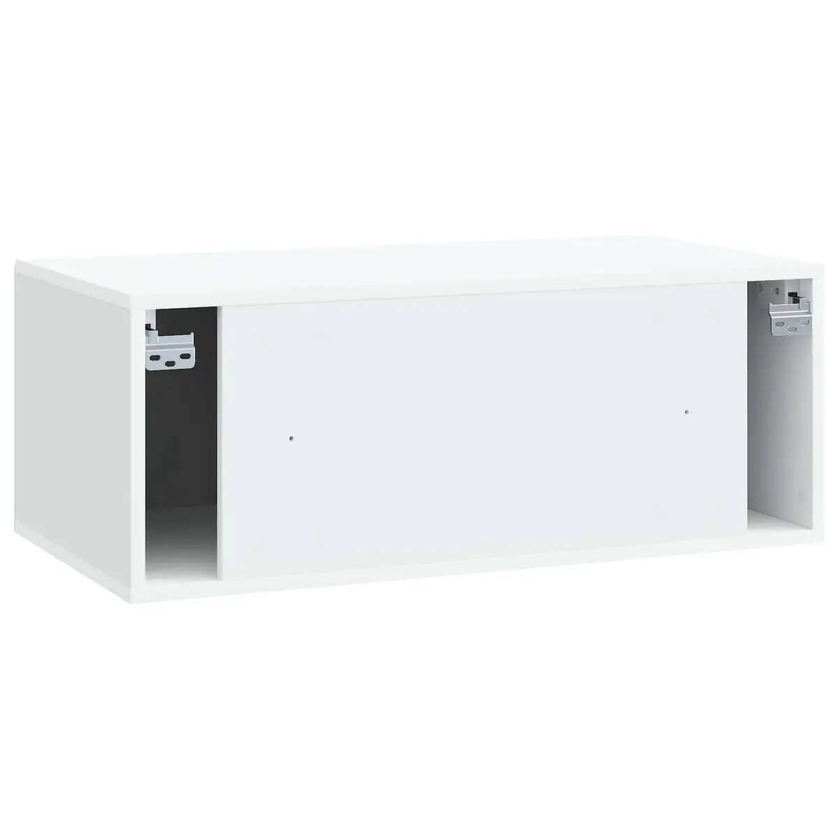 Wall-Mounted TV Cabinet White Modern Storage Unit 78.5 x 41 x 30 cm