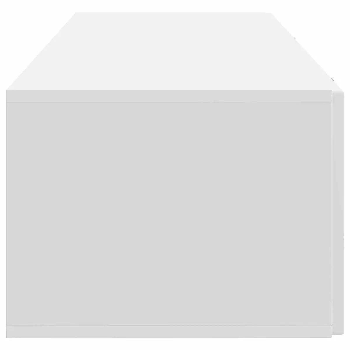 Wall-Mounted TV Cabinet White 98x41x30cm Modern Media Storage Unit
