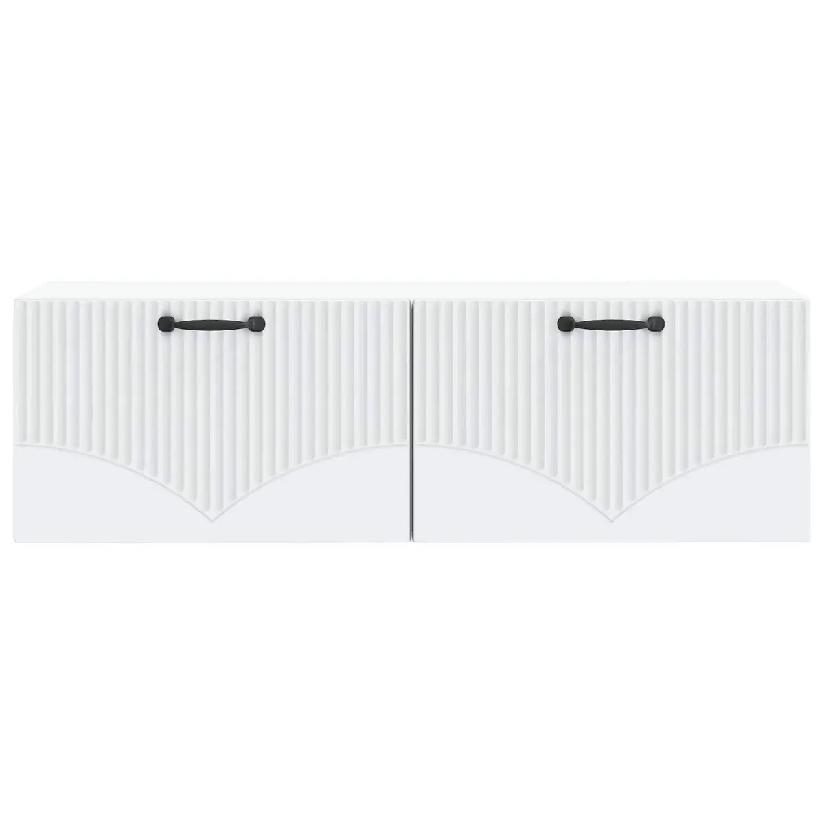 Wall-Mounted TV Cabinet in White