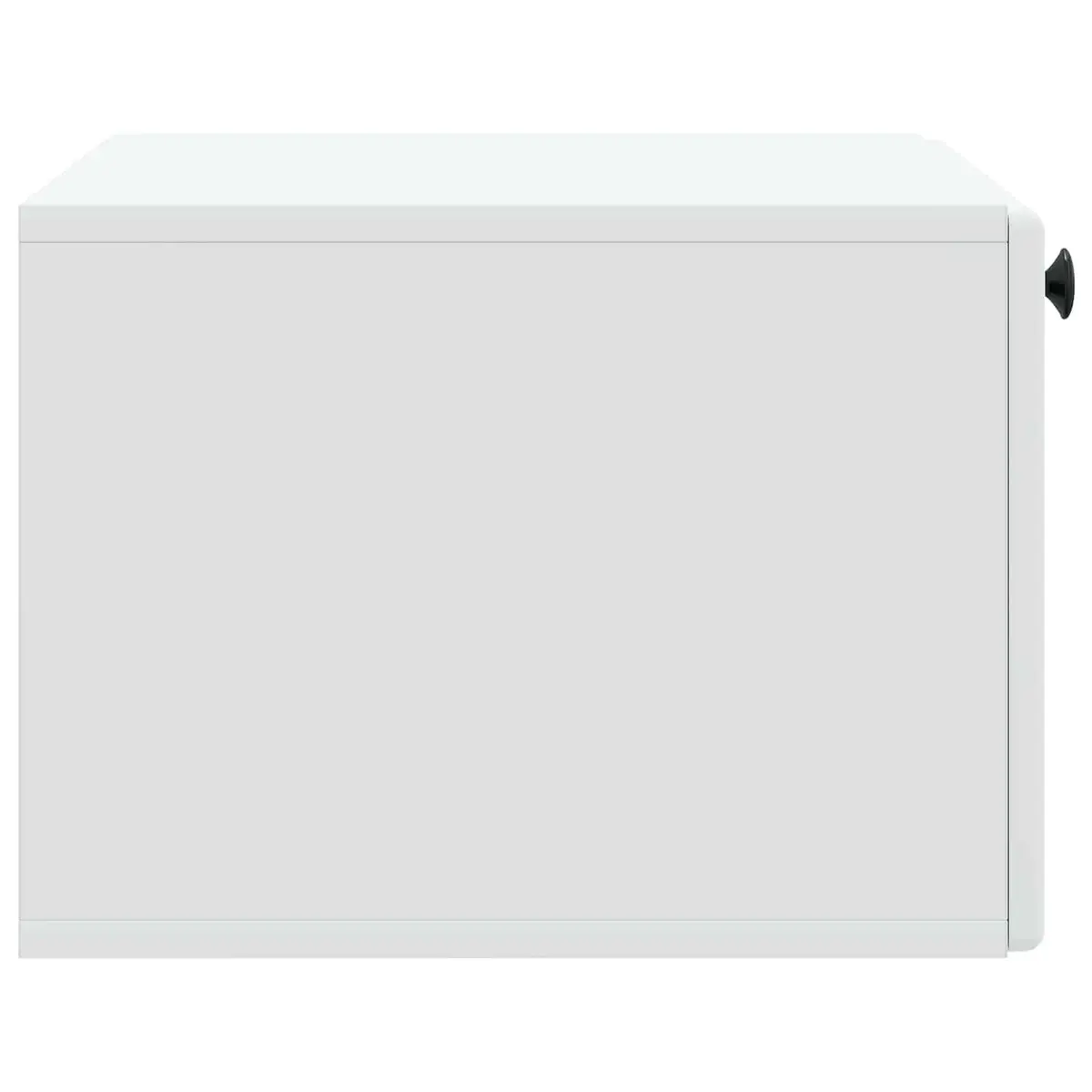 Wall-Mounted TV Cabinet White Storage Unit 59.5cm