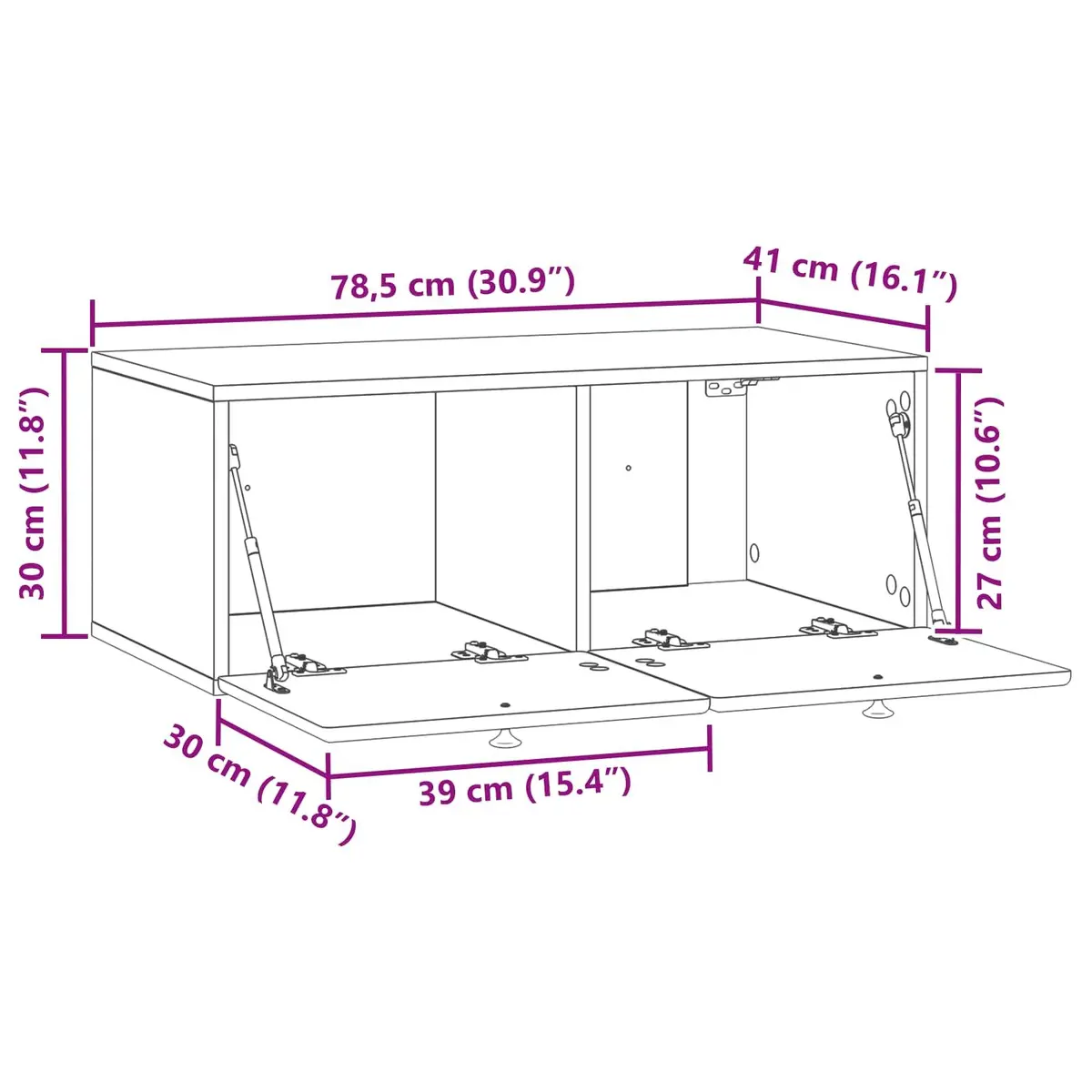 Wall-Mounted TV Cabinet