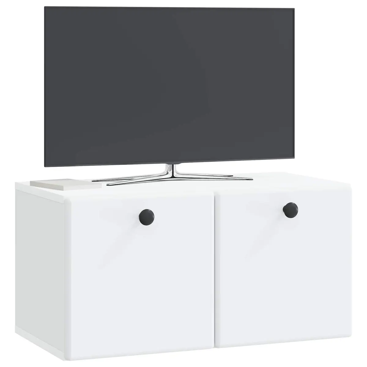 Wall-Mounted TV Cabinet Engineered Wood White 59.5 x 31 x 30 cm