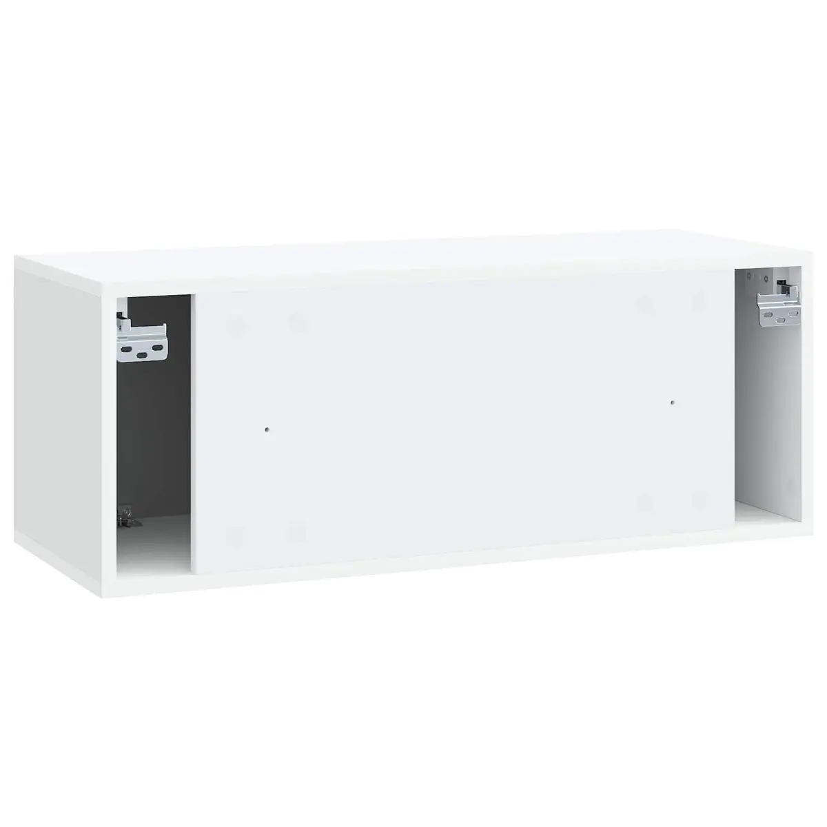 Wall-Mounted TV Cabinet 78.5 x 31 x 30 cm White Engineered Wood Storage Unit