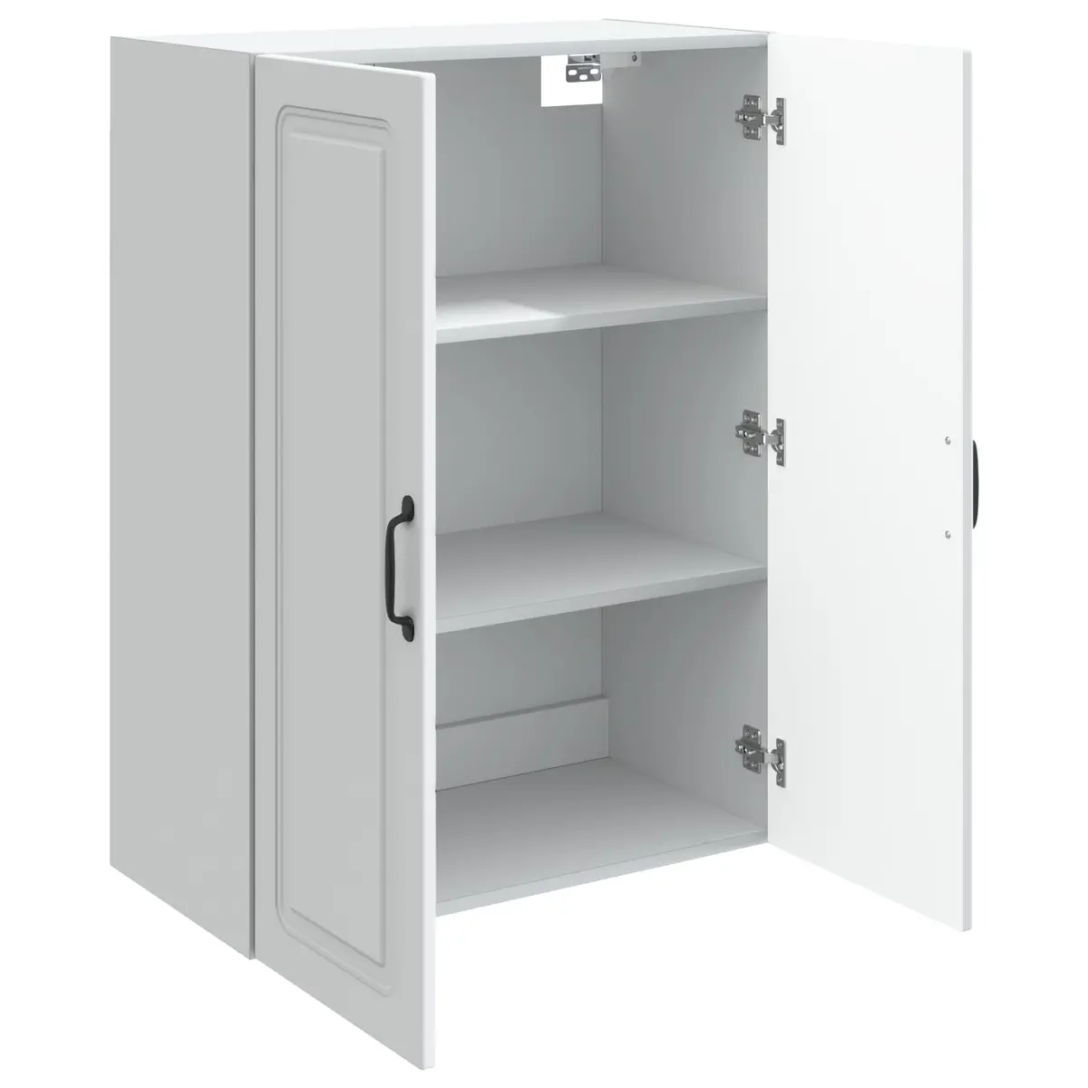 Wall-Mounted Storage Cabinet Engineered Wood White 66x34.5x90cm