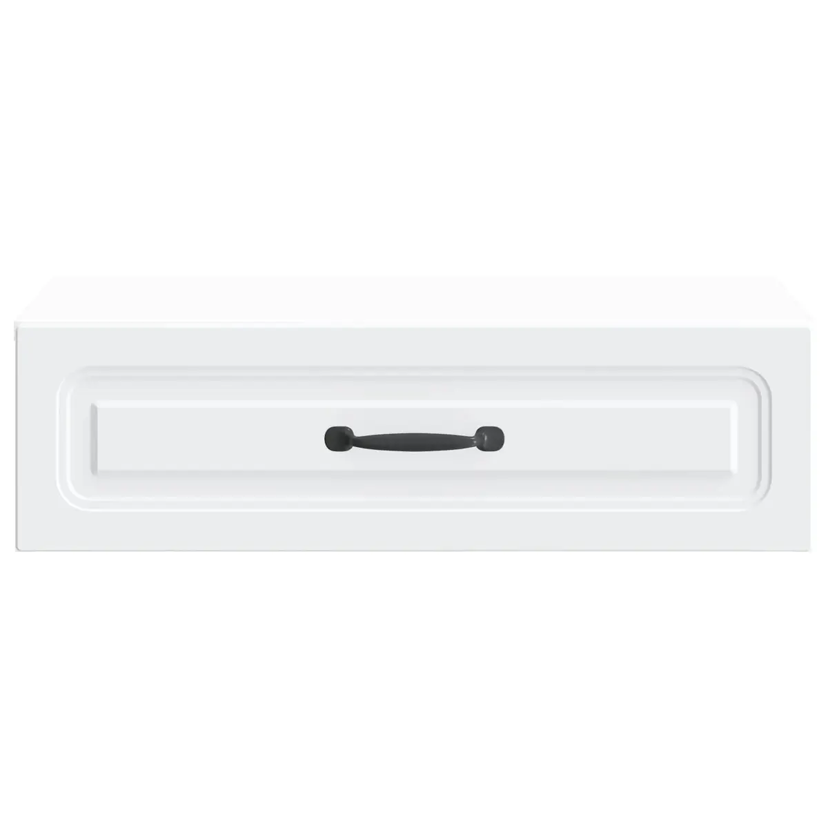 Wall-Mounted Side Table White Compact Storage Cabinet 59 x 34.5 x 17 cm