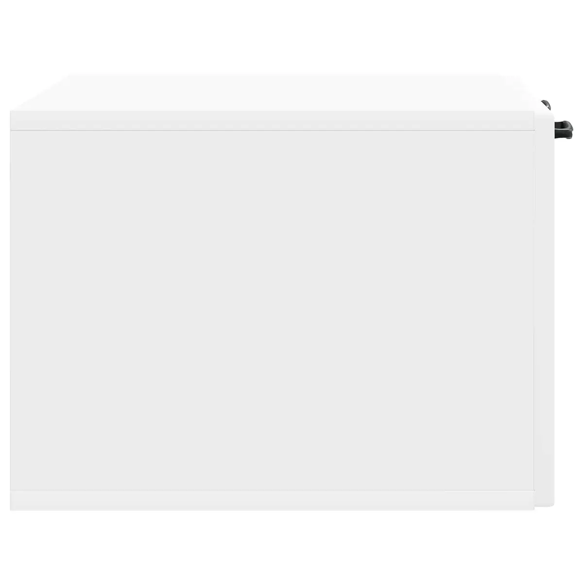 Wall-Mounted TV Cabinet Modern White Entertainment Unit 59.5 x 41 x 30 cm