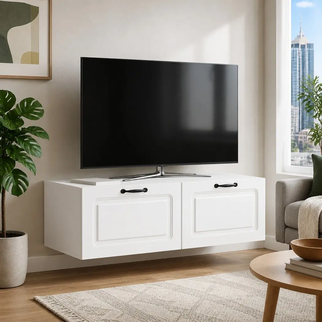 Wall-Mounted TV Cabinet for Better Organization