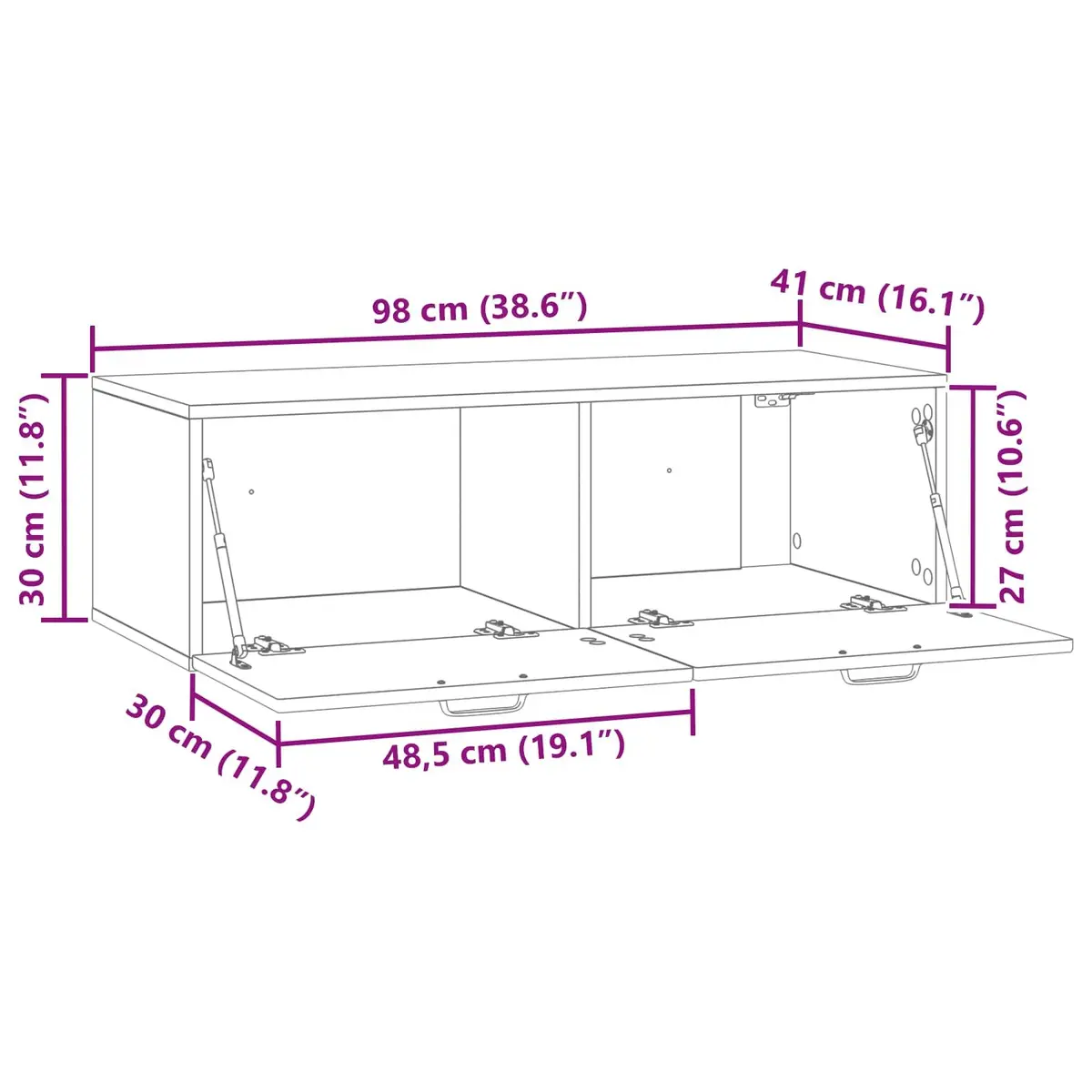 Wall-Mounted TV Cabinet for Better Organization