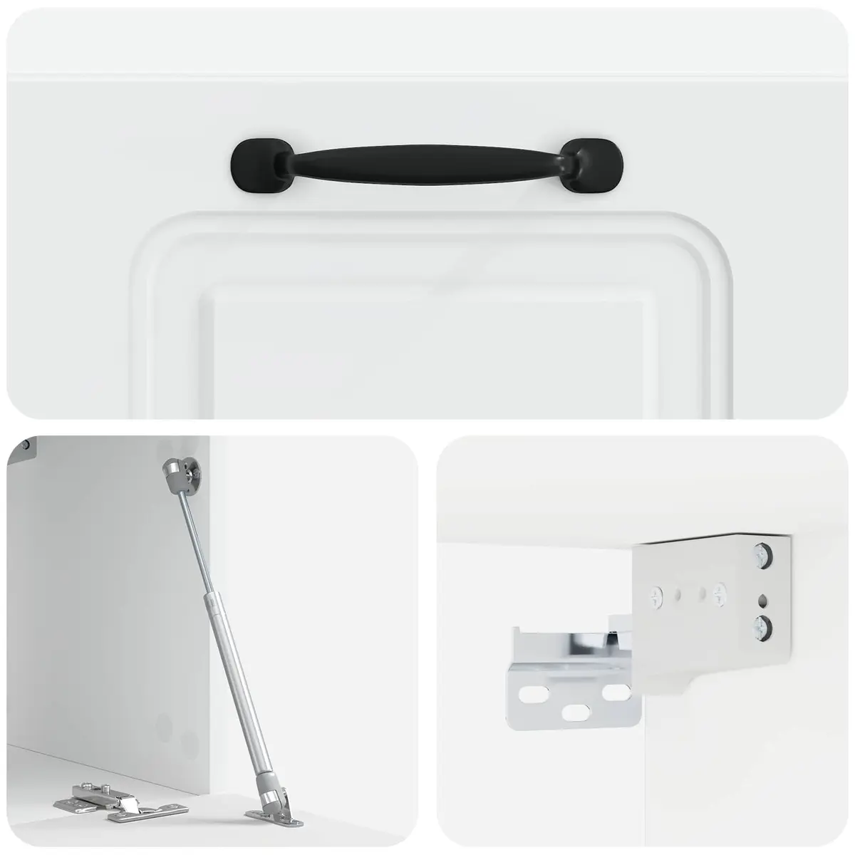 Wall-Mounted TV Cabinet White 59.5 x 31 x 30 cm Storage Unit