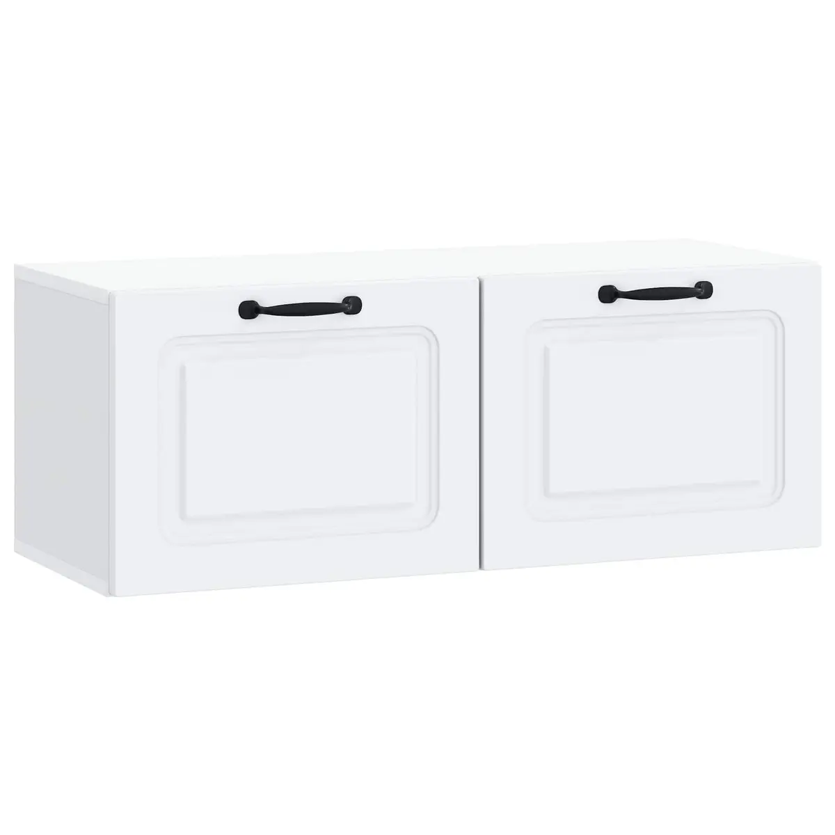 Wall-Mounted TV Cabinet Compact Entertainment Unit White 78.5 x 31 x 30 cm