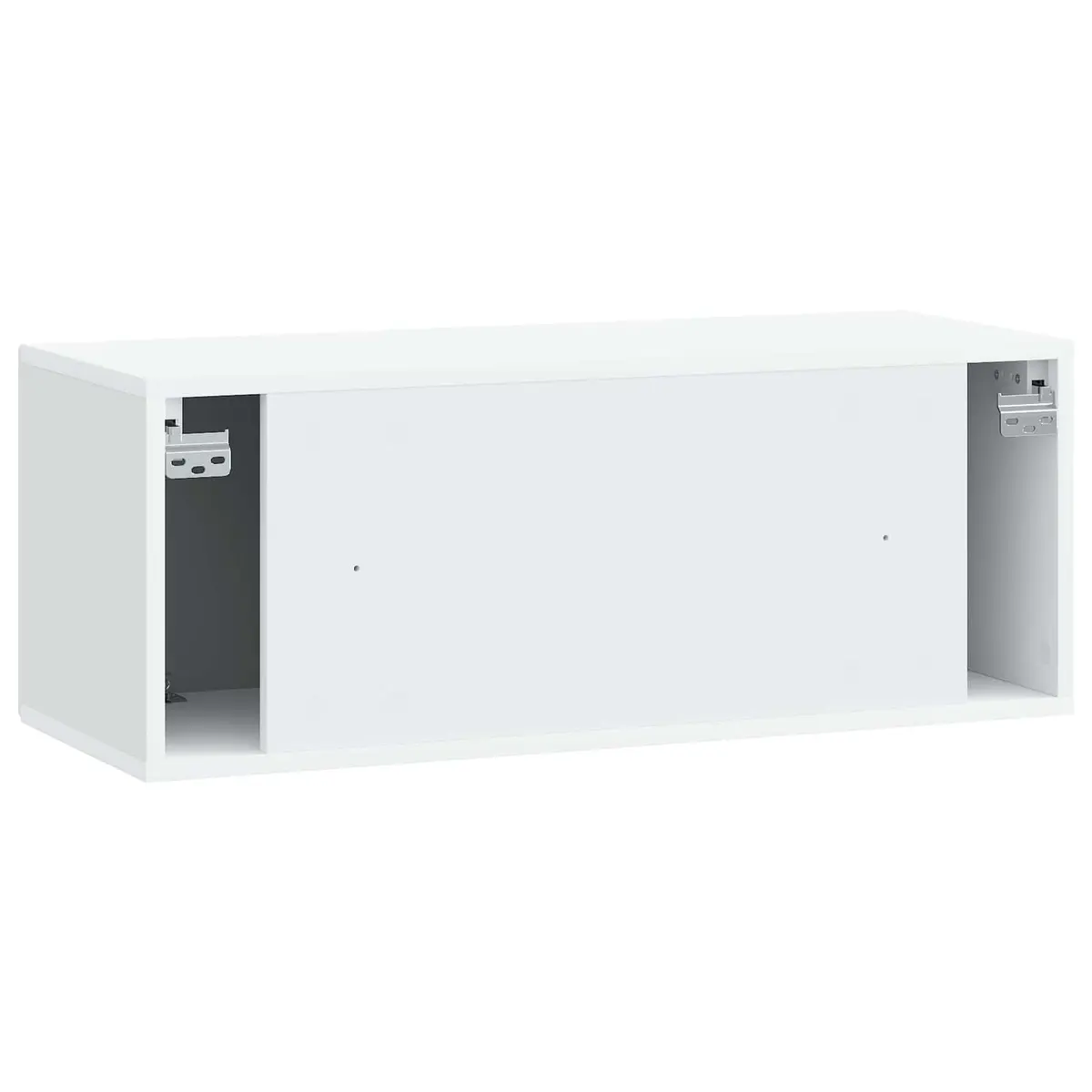 Wall-Mounted TV Cabinet Compact Entertainment Unit White 78.5 x 31 x 30 cm