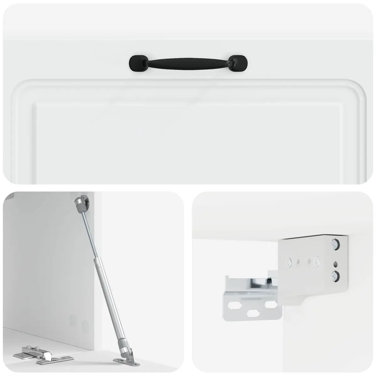 Wall-Mounted TV Cabinet Compact Entertainment Unit White 78.5 x 31 x 30 cm