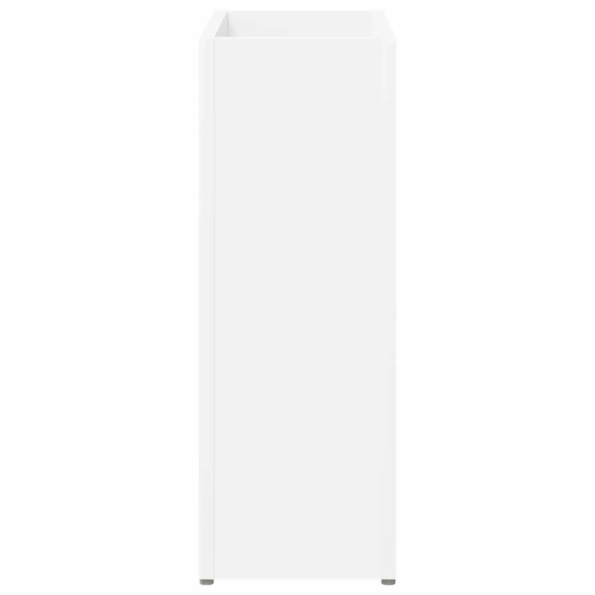Umbrella Stand White Rectangular Storage Rack Modern 40 x 20 x 55.5 cm