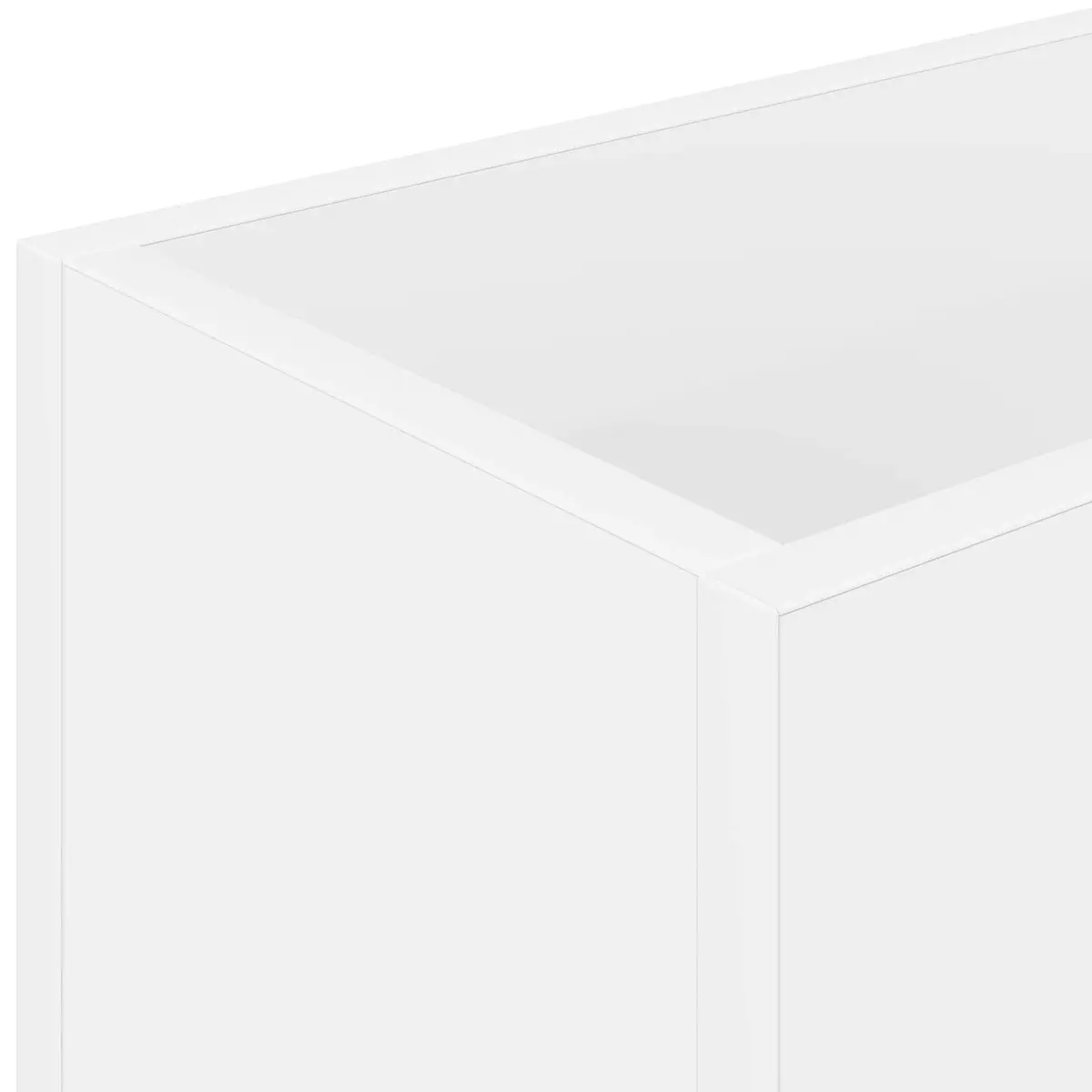 Umbrella Stand White Rectangular Storage Rack Modern 40 x 20 x 55.5 cm