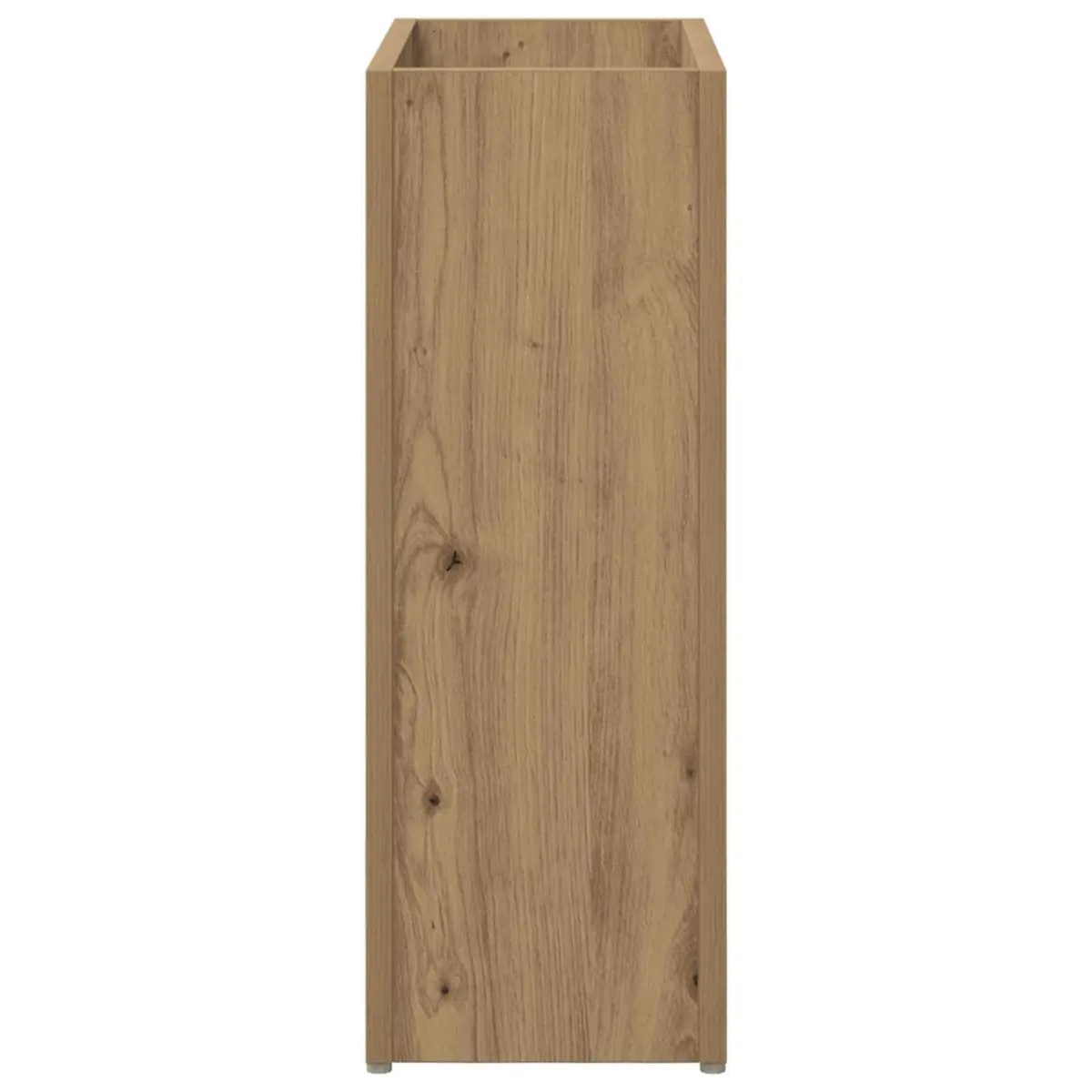 Umbrella Stand Rectangular Storage Rack Entryway Hallway Brown Engineered Wood