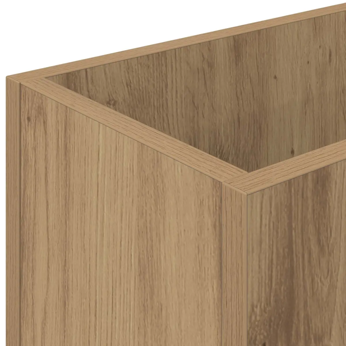 Umbrella Stand Rectangular Storage Rack Entryway Hallway Brown Engineered Wood