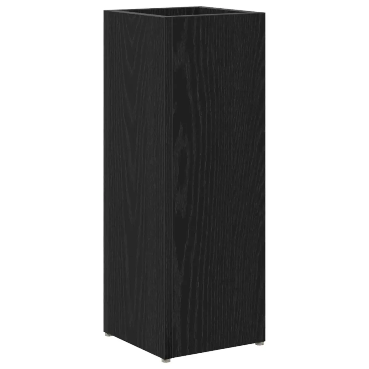 Umbrella Stand Wooden Black Rectangular Modern 20 x 20 x 55.5 cm
