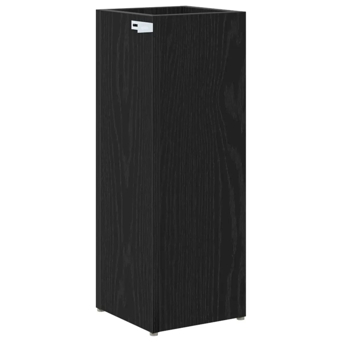 Umbrella Stand Wooden Black Rectangular Modern 20 x 20 x 55.5 cm