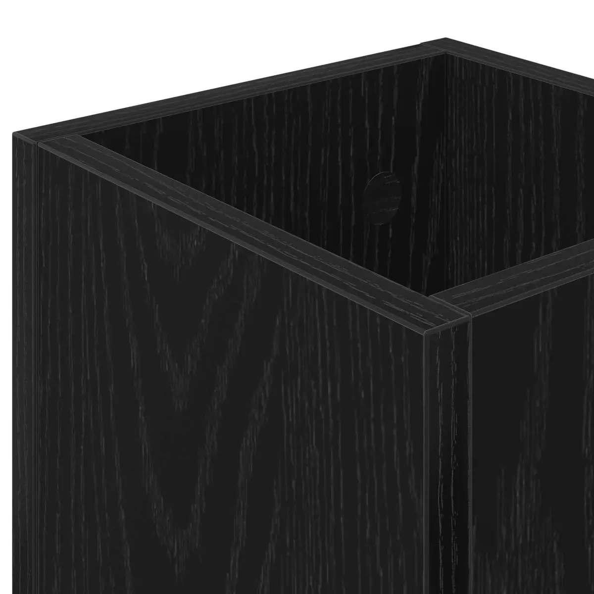 Umbrella Stand Wooden Black Rectangular Modern 20 x 20 x 55.5 cm