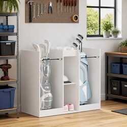 Friendly White Wooden Golf Storage Cabinet 102 x 45 x 85.5 cm