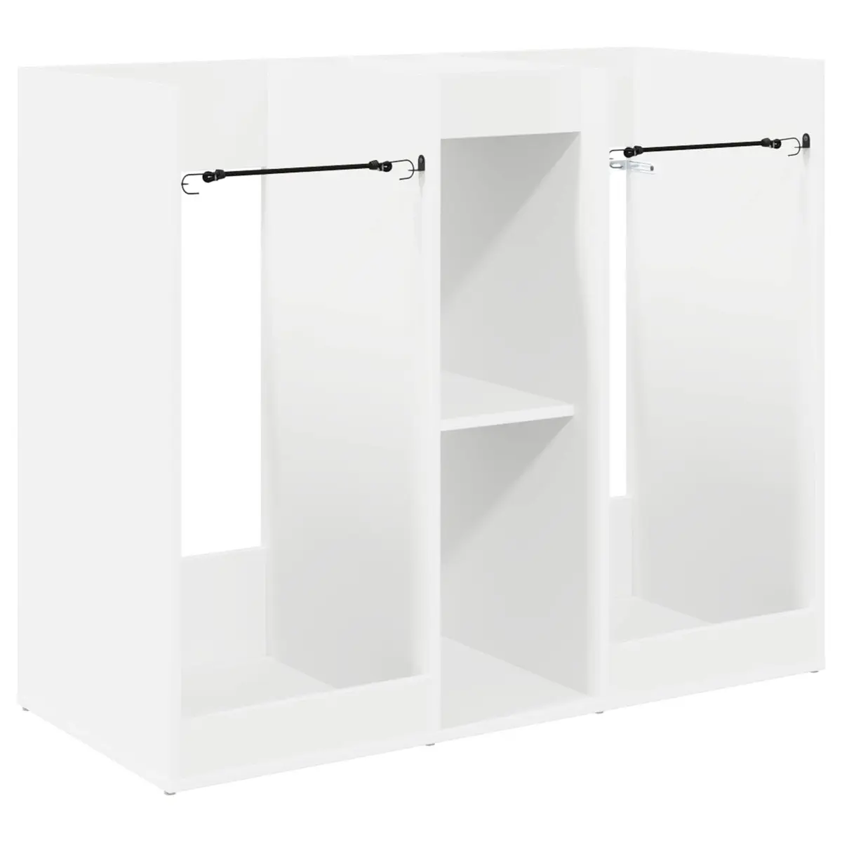 White Wooden Golf Cabinet Storage Organizer 102 x 45 x 85.5 cm Indoor Home