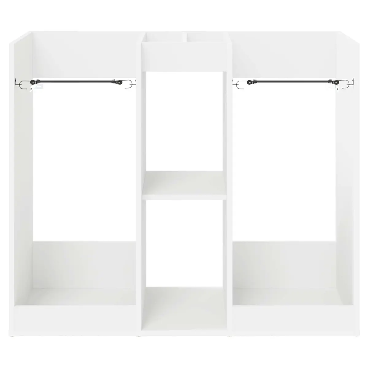 White Wooden Golf Cabinet Storage Organizer 102 x 45 x 85.5 cm Indoor Home