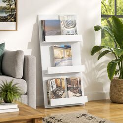 Organize Your Space with This White Magazine Rack