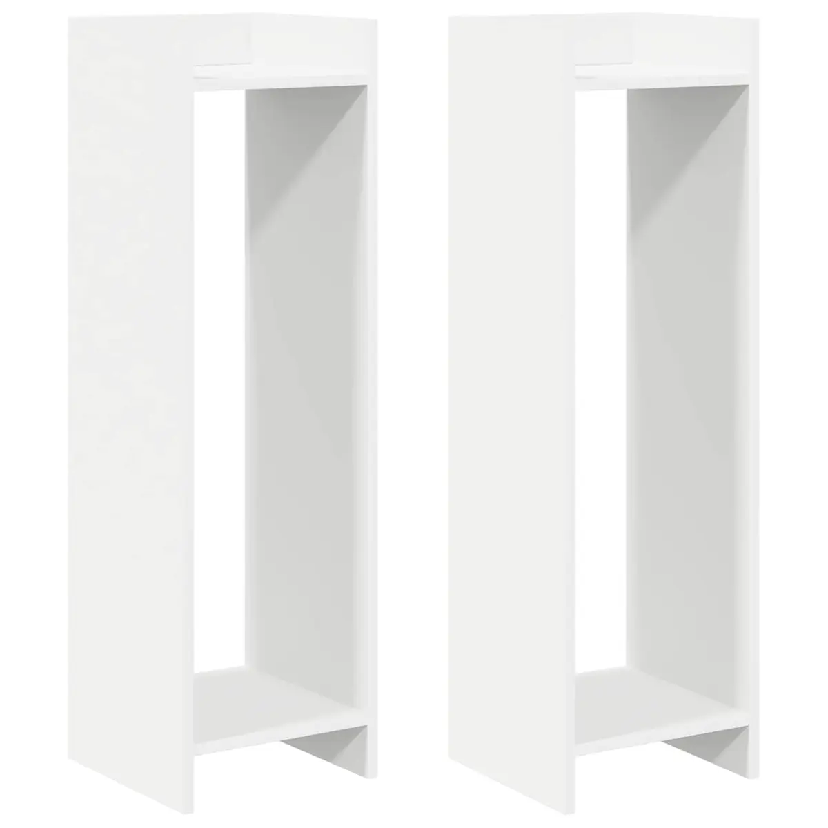 Plant Stand 2 pcs White 30 x 30 x 100 cm Indoor Vertical Display Organizer