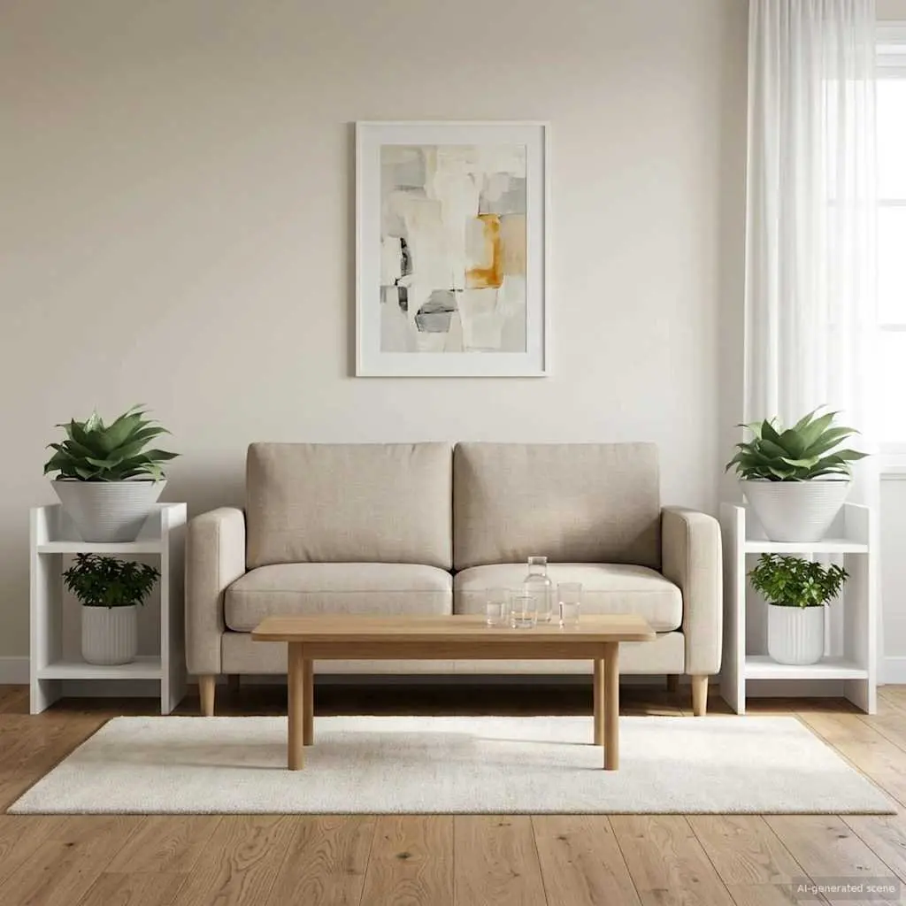 Plant Stand Indoor Modern Decor 30x30x40cm 2 Pieces