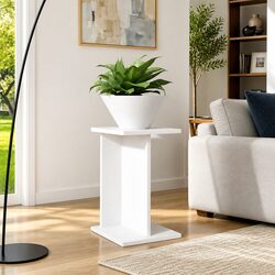 Your Ideal 2-Piece White Plant Stand Set