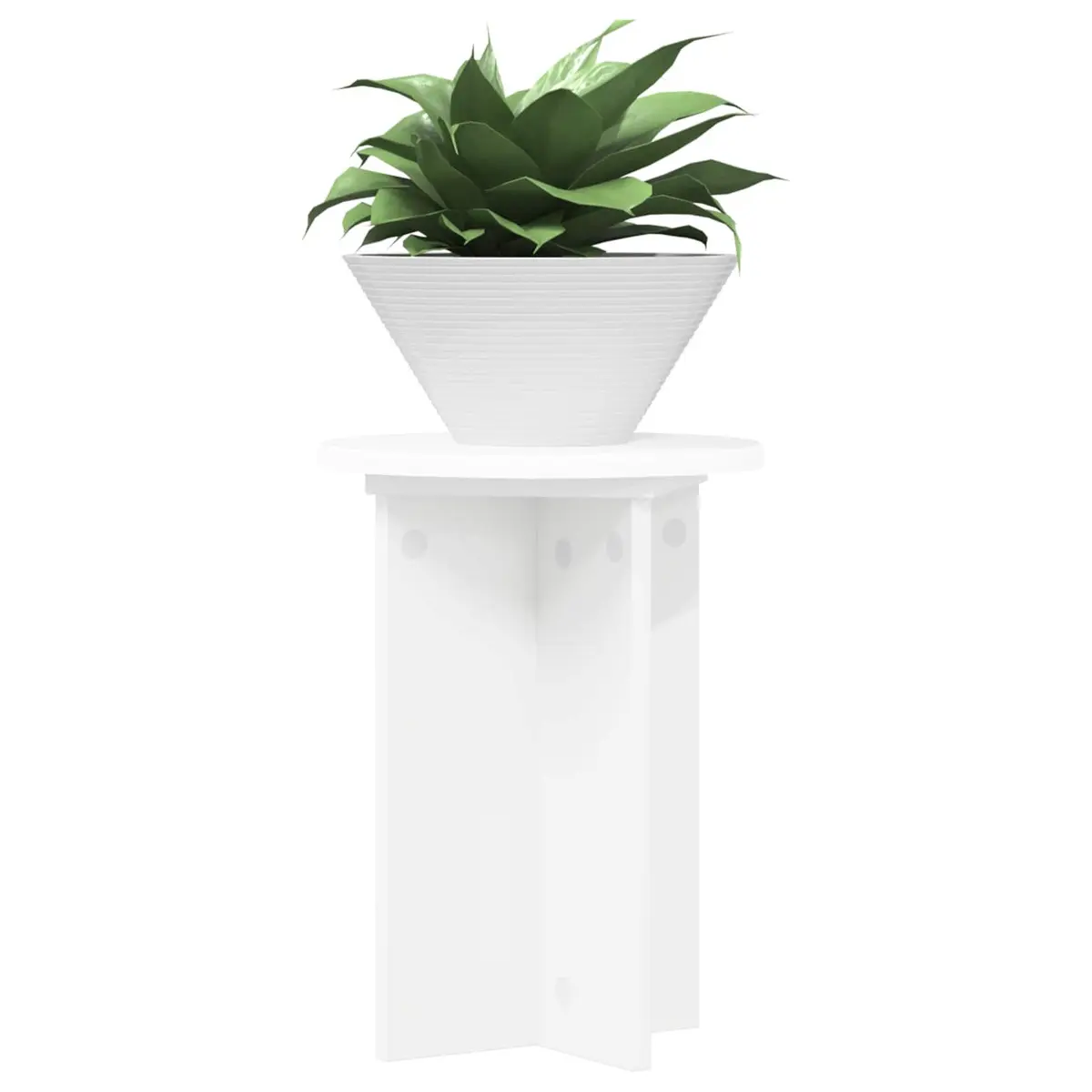 Plant Stand Modern Indoor Display Engineered Wood 29.5 x 40 cm 2 Pieces